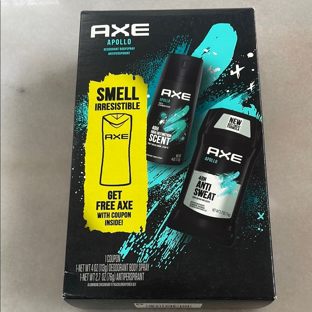 Apollo Deodorant Body Spray and Antiperspirant Set - Black and‎ Green